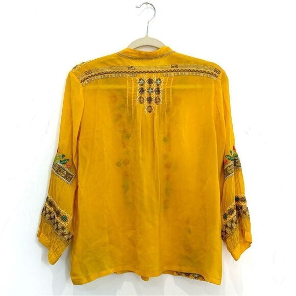 Johnny Was Embroidered Long Sleeve Blouse - Picture 6 of 8
